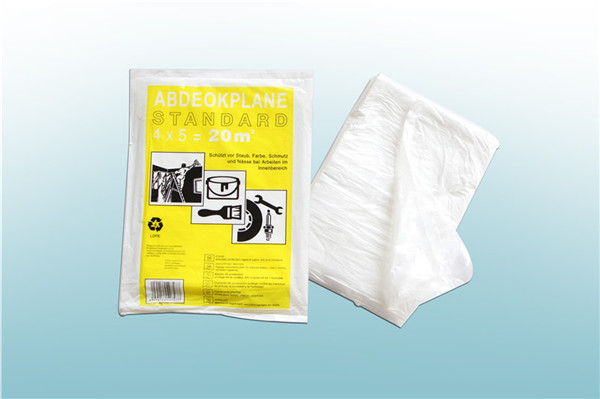 Plastic Drop Cloth 4M X 5M X 10mic 