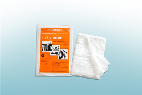 Plastic Drop Cloth 4M X 5M X 30mic